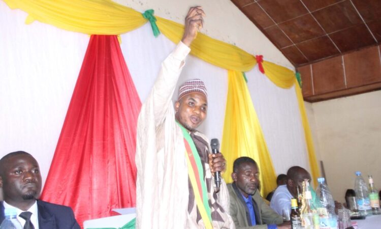 Mayor Ngwakongoh Lawrence addressing Development stakeholders in Bafut at the 2023 Pre-budgetary session