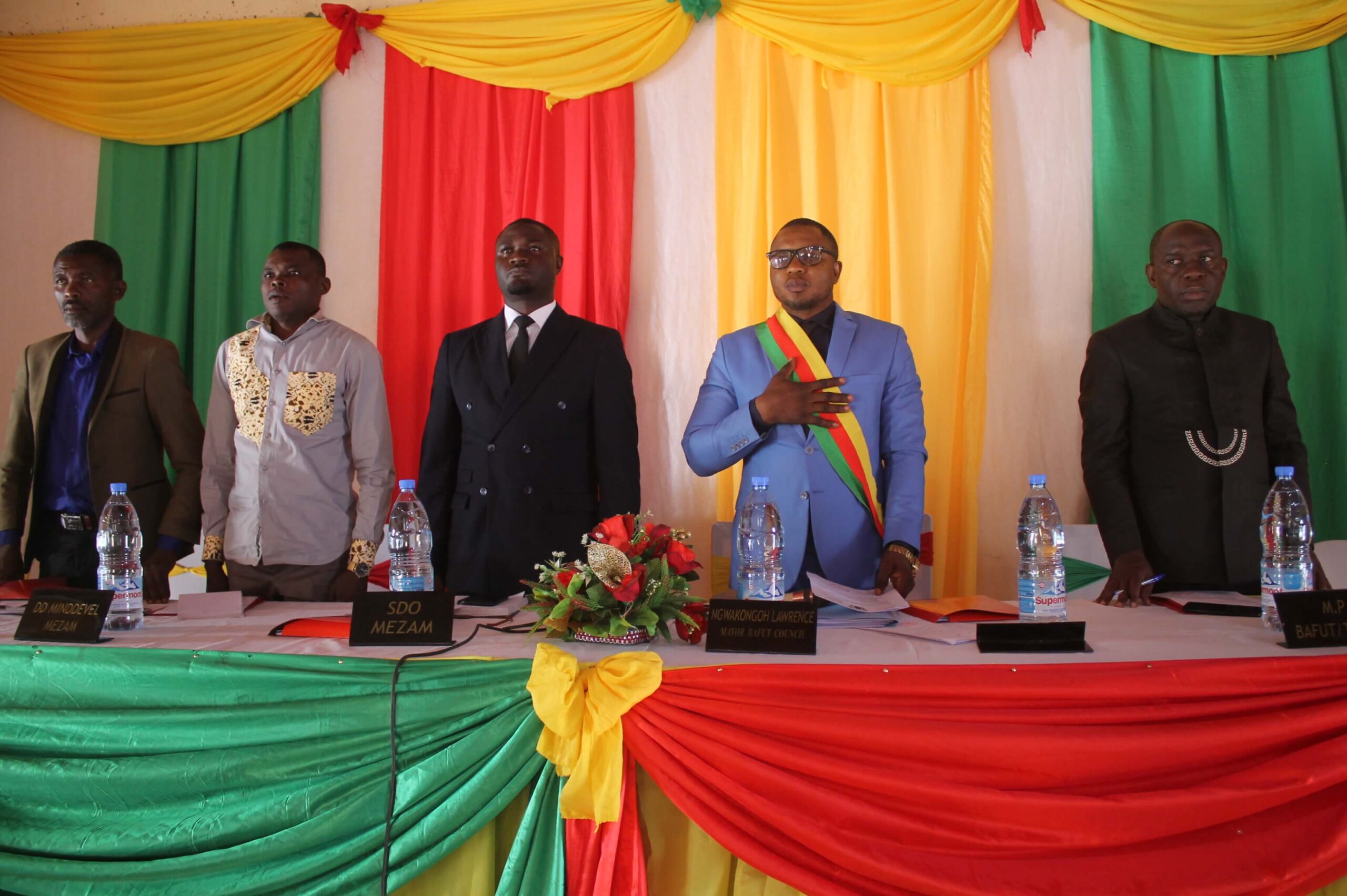 S.D.O Mezam representative, DD MINDEVEL Mezam Representative, D.O. Bafut, Mayor Bafut Council and Bafut Regional Councillor