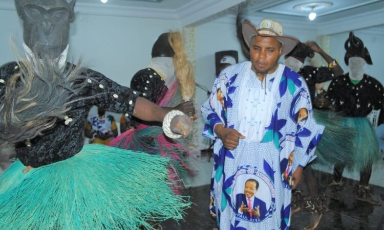 Mayor of Bafut Council, Ngwakongoh Lawrence during activities marking the Party’s 38 year anniversary that was described as one of it kinds.