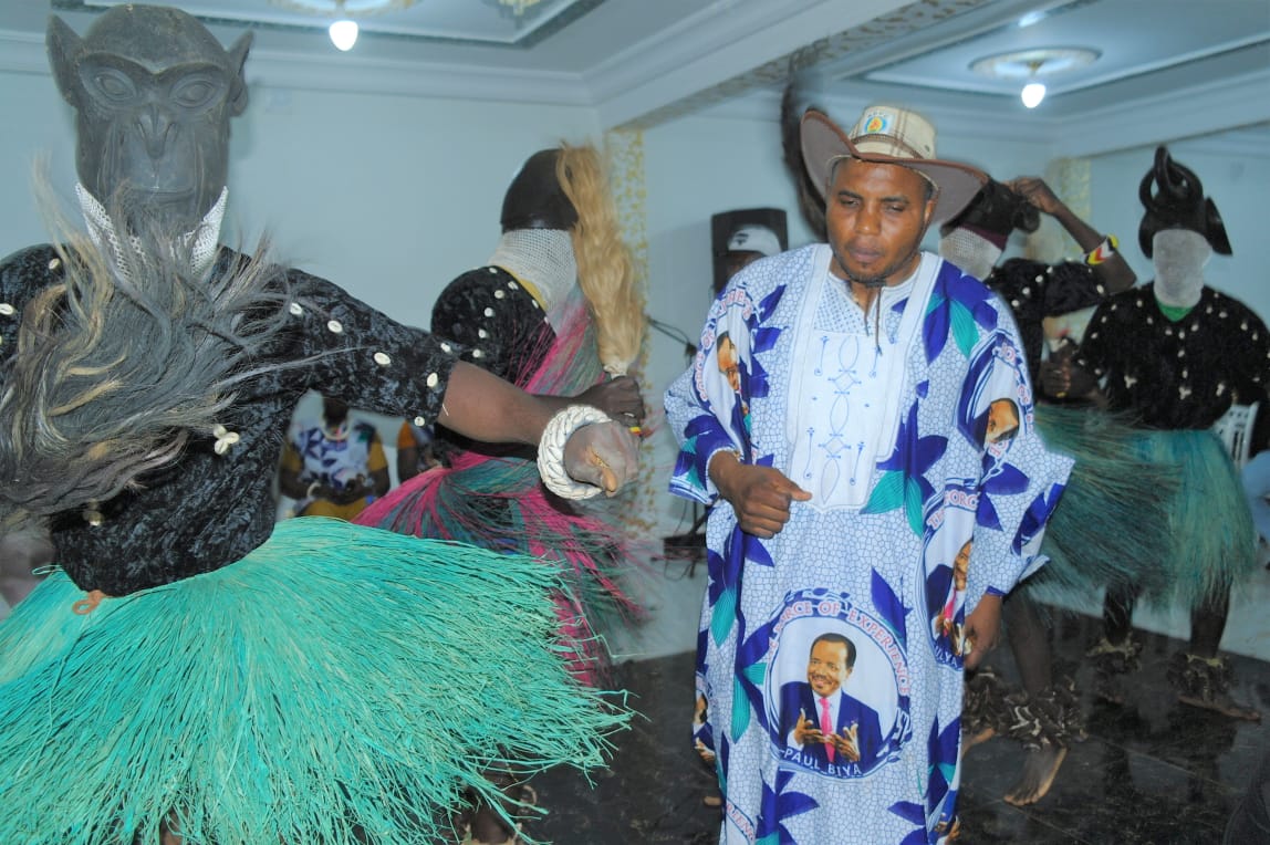 Mayor of Bafut Council, Ngwakongoh Lawrence during activities marking the Party’s 38 year anniversary that was described as one of it kinds.