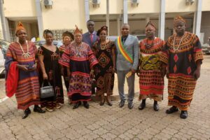 Bafut Council Mayor Ngwakongoh Lawrence with Bafut Council Personnel