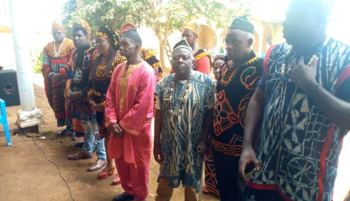 Some elders at Mayor Ngwakongoh's series of meetings within Bafut Council Area with Fons, quarter heads, and family heads to ensure an effective back to school come September 2023.