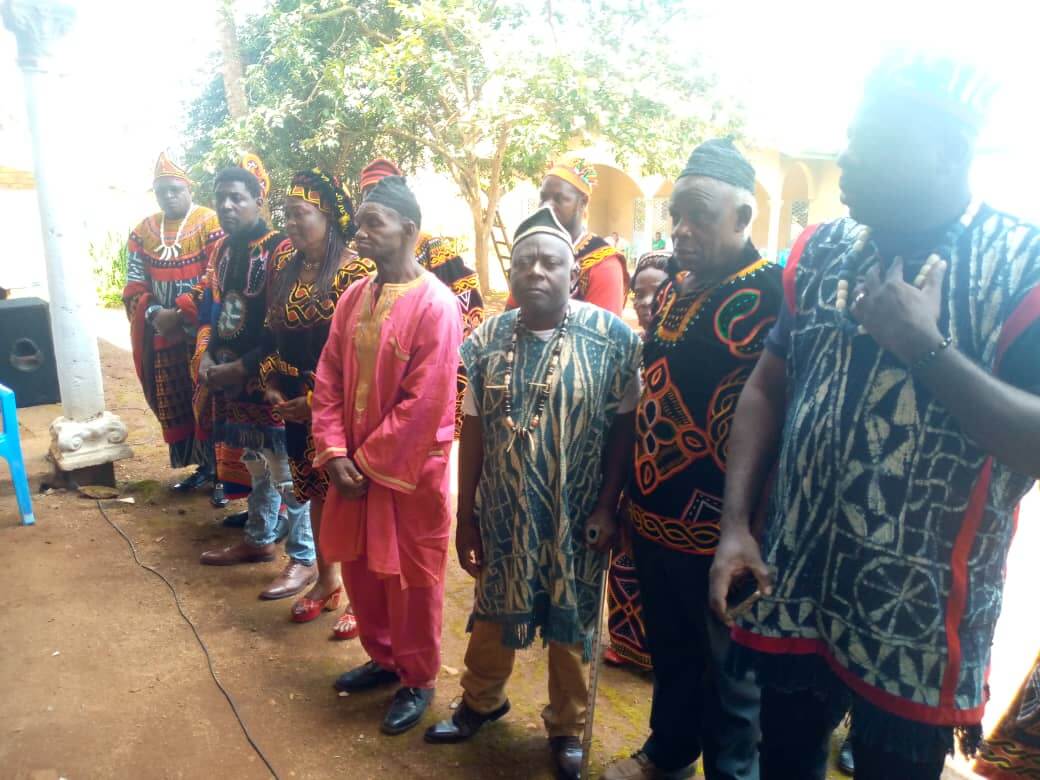 Some elders at Mayor Ngwakongoh's series of meetings within Bafut Council Area with Fons, quarter heads, and family heads to ensure an effective back to school come September 2023.